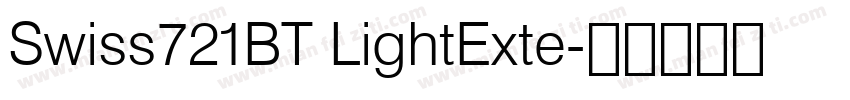 Swiss721BT LightExte字体转换